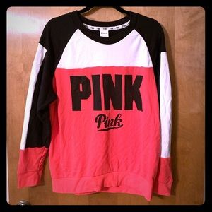 Pink long sleeve sweater pullover size large